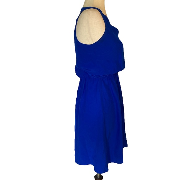 Amanda Uprichard Silk Royal Blue Back Cutout tunic  Dress - XS - Picture 5 of 10